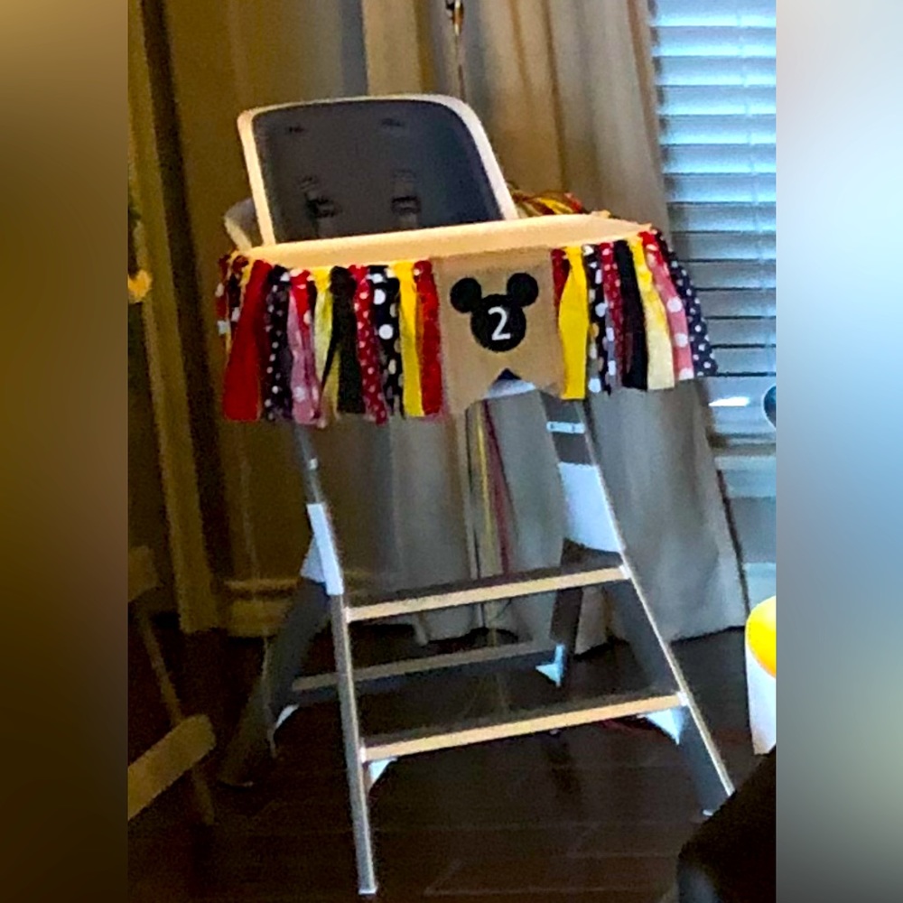 Mickey Mouse Inspired Fabric #2 Banner
Mickey Mouse Dots Highchair...